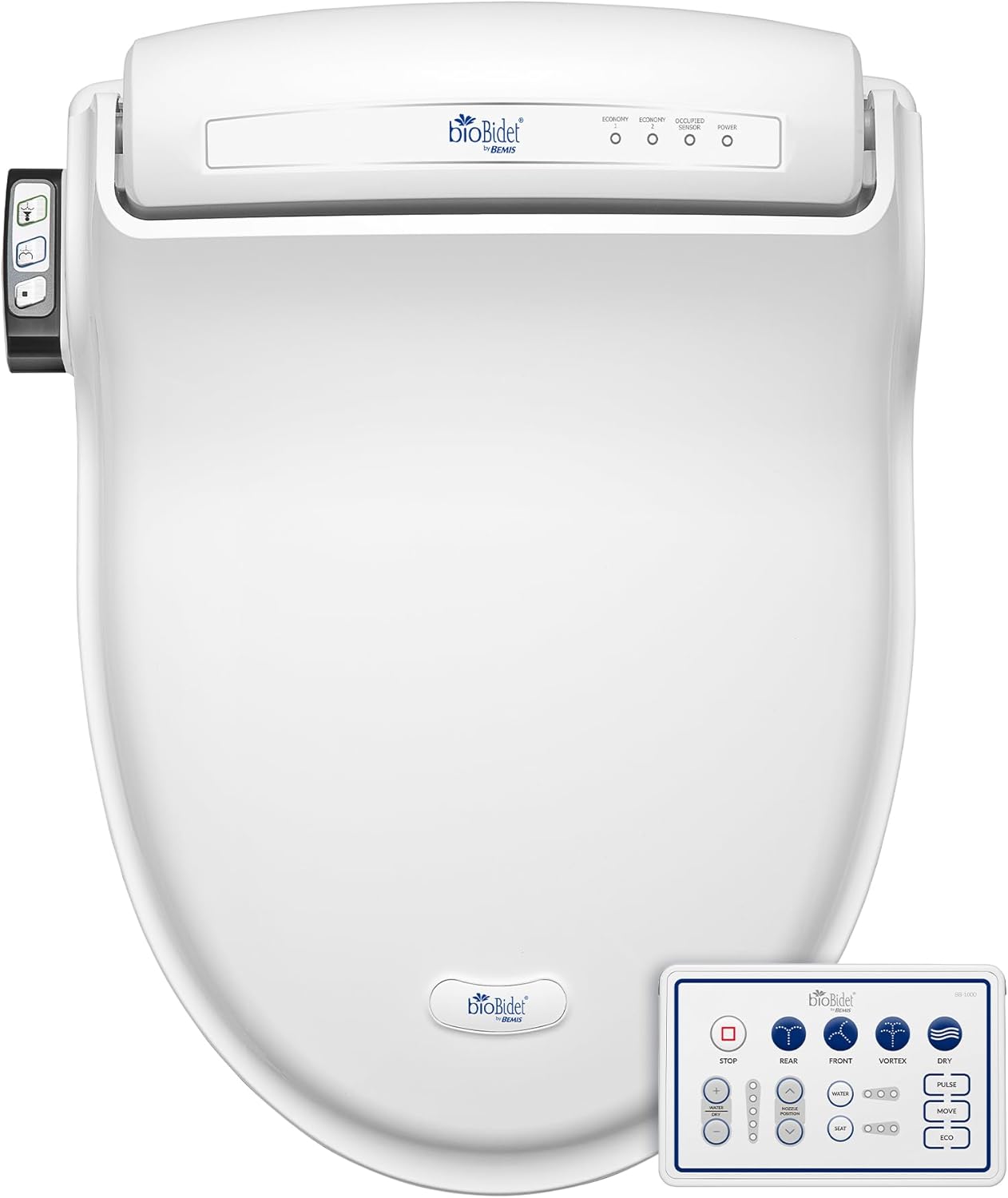 Warm Water Bidet Seat, Air Dryer, Heated Seat with Slow Close Lid